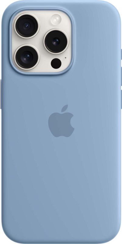 Koop Apple iPhone 15 Pro Back Cover met MagSafe Winterblauw