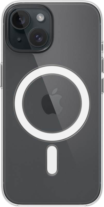Koop Apple iPhone 15 Back Cover met MagSafe Transparant