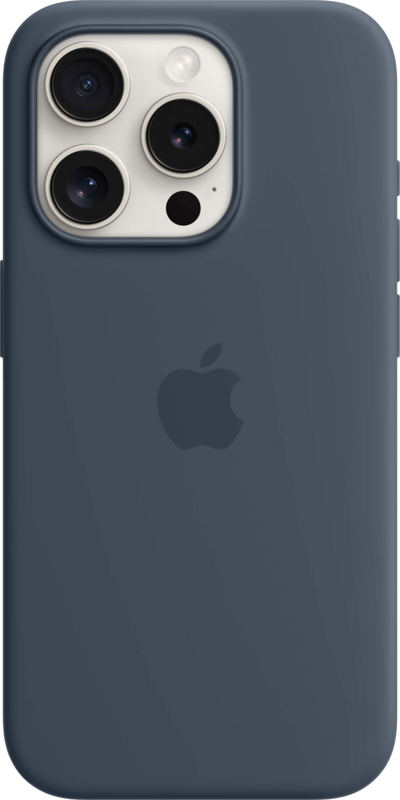 Koop Apple iPhone 15 Pro Back Cover met MagSafe Stormblauw