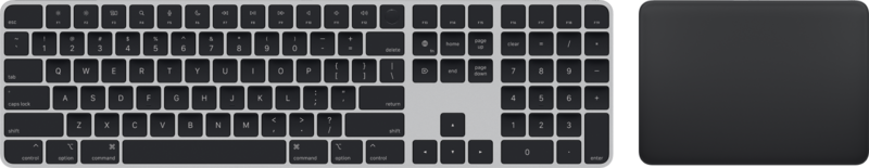 Koop Apple Magic Keyboard met numeriek toetsenblok en Touch ID Qwerty + Trackpad (2021) Zwart