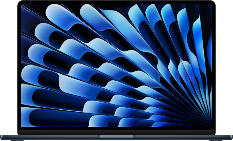 Koop Apple MacBook Air 15 inch (2024) M3 (8 core CPU/10 core GPU) 8GB/512GB Middernacht QWERTY
