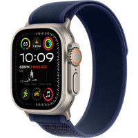 Koop Apple Watch Ultra 2 4G 49mm Zilver Trail Band Blauw M/L - 195949582424