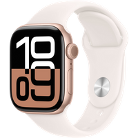 Koop Apple Watch Series 10 42mm Roségoud Sportband S/M - 195949563683