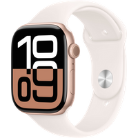 Koop Apple Watch Series 10 46mm Roségoud Sportband S/M - 195949563775