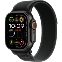 Koop Apple Watch Ultra 2 4G 49mm Zwart Trail Band Zwart M/L - 195949585159