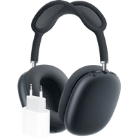 Koop Apple AirPods Max Zwart + Apple Usb C Oplader 20W - 6151117970916