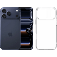 Koop Apple iPhone 17 Pro Max 256GB Blauw + BlueBuilt Protective Back Cover Transparant - 6151130147111