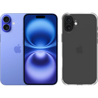 Koop Apple iPhone 16 Plus 128GB Blauw + BlueBuilt Protective Back Cover Transparant - 6151121695669