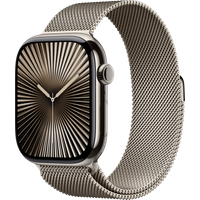 Koop Apple Watch Series 10 4G 46mm Titanium Zilver Milanese Band M/L - 195949564116