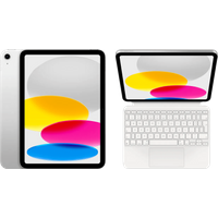 Koop Apple iPad (2025) 11 inch 256GB Wifi Zilver + Apple Magic Keyboard Folio QWERTY Wit - 6151122021085