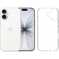 Koop Apple iPhone 17 256GB Wit + BlueBuilt Protective Back Cover Transparant - 6151130112133