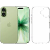 Koop Apple iPhone 17 256GB Groen + BlueBuilt Protective Back Cover Transparant - 6151130143182