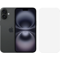 Koop Apple iPhone 16 Plus 128GB Zwart + BlueBuilt Screenprotector Glas - 6151121743759
