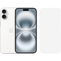 Koop Apple iPhone 16 Plus 128GB Wit + BlueBuilt Screenprotector Glas - 6151121767779
