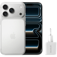 Koop Apple iPhone 16 Plus 128GB Blauw + BlueBuilt Protective Back Cover Transparant - 6151121695669
