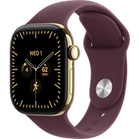 Koop Apple Watch Series 12 Cellular 42mm Goud Sportband S/M - 0195951230887