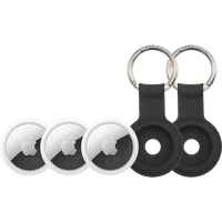 Koop Apple AirTag 2 (3-Pack) + 2 x Bluebuilt Apple AirTag Sleutelhanger - 6156414897898