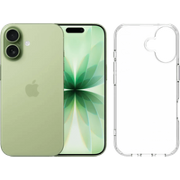 Koop Apple iPhone 17 256GB Groen + BlueBuilt Protective Back Cover Transparant - 6151130143182