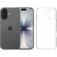 Koop Apple iPhone 17 256GB Zwart + BlueBuilt Protective Back Cover Transparant - 6151130082009