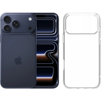 Koop Apple iPhone 17 Pro Max 256GB Blauw + BlueBuilt Protective Back Cover Transparant - 6151130147111