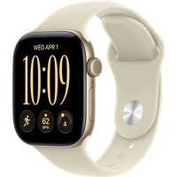 Koop Apple Watch Series 12 42mm Goud Sportband S/M - 0195951225890