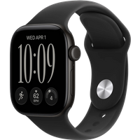 Koop Apple Watch Series 12 42mm Zwart Sportband S/M - 0195951225494