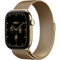 Koop Apple Watch Series 12 Cellular 46mm Titanium Goud Milanese Band S/M - 0195951235448