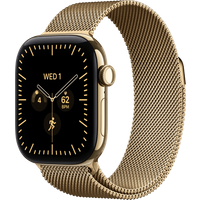 Koop Apple Watch Series 12 Cellular 42mm Titanium Goud Milanese Band - 0195951234113