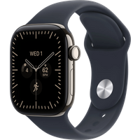 Koop Apple Watch Series 12 Cellular 42mm Titanium Naturel Sportband M/L - 0195951233352