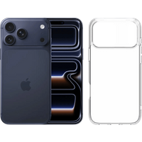 Koop Apple iPhone 17 Pro Max 256GB Blauw + BlueBuilt Protective Back Cover Transparant - 6151130147111